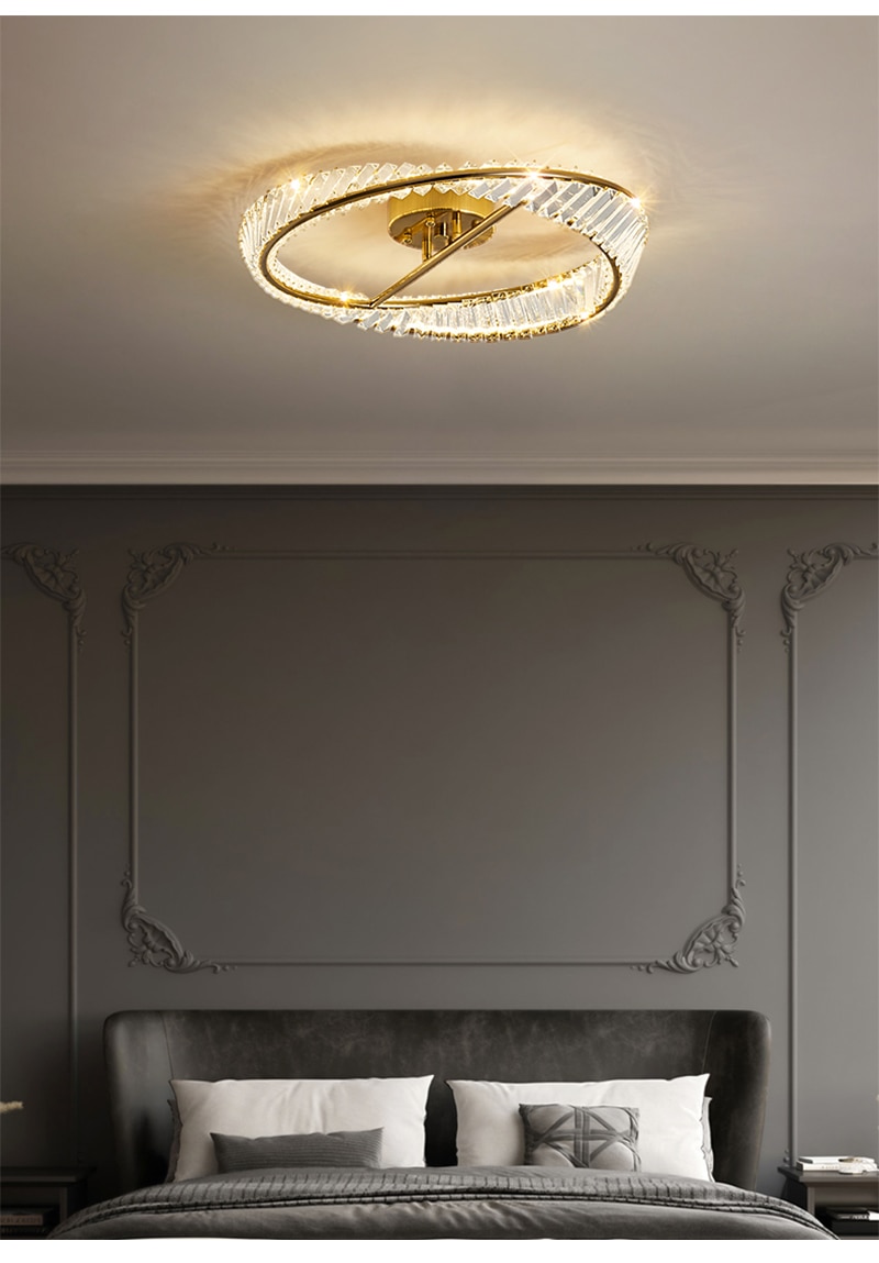 Đèn LED Hiện Đại Sang Trọng Pha Lê Ốp Trần Cho Phòng Khách Phòng Ngủ Trang Trí Nhà Bếp Đèn Chùm Nhà Trong Nhà Đèn Ốp Trần Lustre - Ảnh 10
