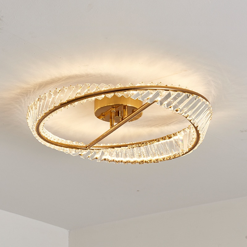 Modern LED Luxury Crystal Ceiling Lights for Living Room Bedroom Kitchen Decoration Chandeliers Home Indoor Ceiling Lamps Lustre