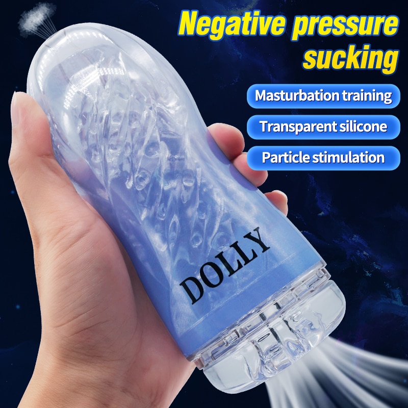 Male Masturbator Cup Soft Pussy Sex Toys Transparent Vagina Adult Endurance Exercise Sex Products Vacuum Pocket Cup for Men