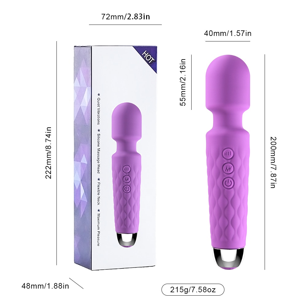 Mạnh Mẽ Cầm Tay Clit Âm Vật Kích Thích Người Lớn Cá Nhân Silicone Đồ Chơi Tình Dục Magic Av Cây Đũa Phép Máy Massage Rung Dành Cho Nữ Nữ
