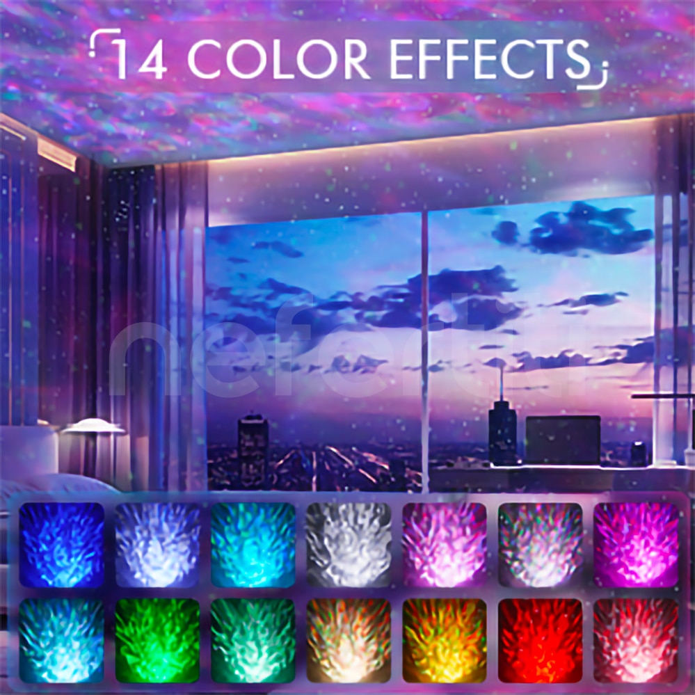 Máy Chiếu NEFERTITI Ngôi Sao Trứng Khủng Long Máy Chiếu Galaxy Tiếng Ồn Trắng Loa Bluetooth LED Đèn Ngủ Cho Trẻ Em Trang Trí Phòng Quà Tặng - Ảnh 6