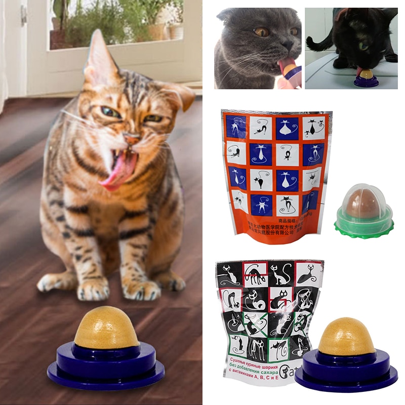 Mèo Bóng Năng Lượng Mèo Hình Cầu Kẹo Mèo Lollipop Mèo Catnip Mèo Đồ Ăn Nhẹ Đồ Chơi Thú Cưng Mèo Bạc Hà Có Keo Liếm Dinh Dưỡng Tốt Cho Sức Khỏe