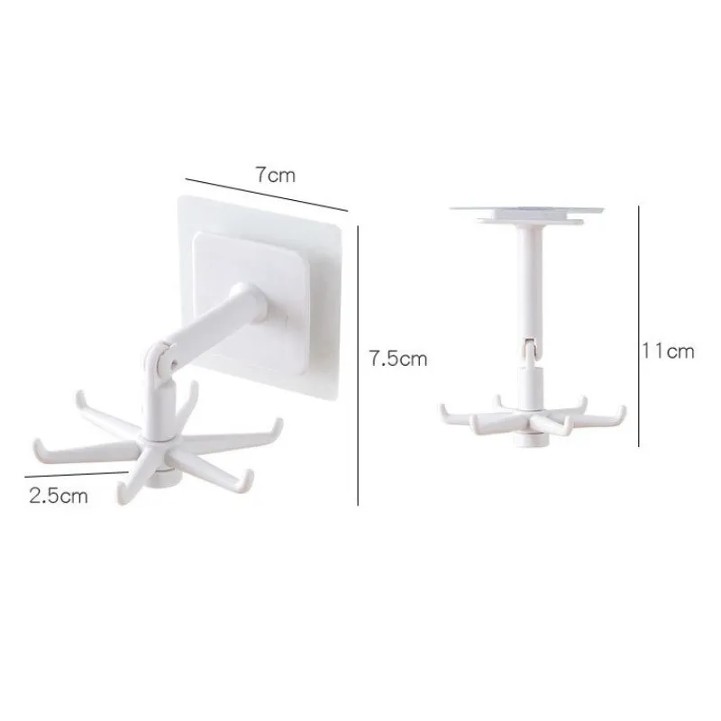 Móc Treo Nhà Bếp Móc Treo Đa Năng Xoay 360 Độ Có Thể Xoay Giá Để Người Tổ Chức Và Lưu Trữ Muỗng Móc Treo Phụ Kiện