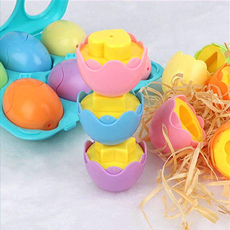 Montessori Baby Toys Smart Eggs 3D Puzzle Toy for Children Toddlers Learning Education Color Shapes Matching Egg Toy Easter Gift - imaget 4