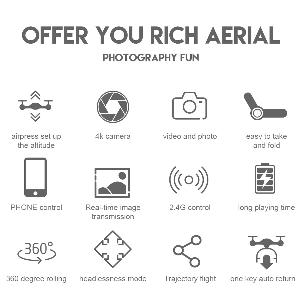 New 2023 E88Pro RC Drone 4K Professinal With 1080P Wide Angle HD Camera Foldable RC Helicopter WIFI FPV Height Hold Gift Toy - Images 3