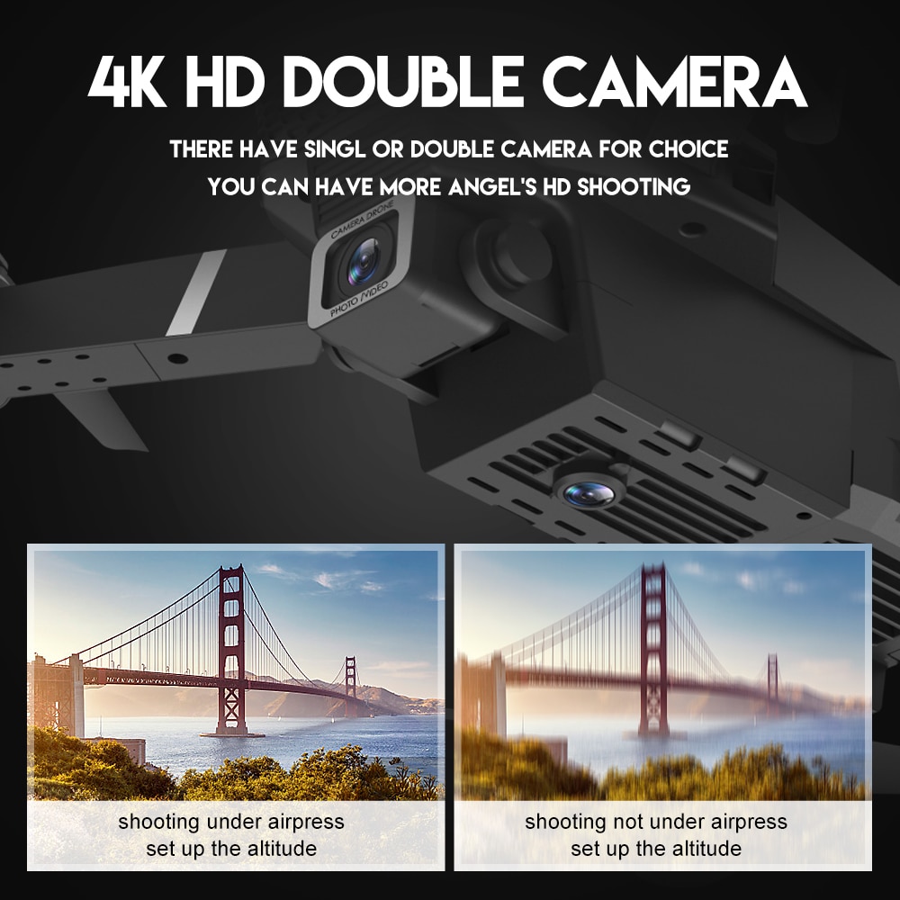 New 2023 E88Pro RC Drone 4K Professinal With 1080P Wide Angle HD Camera Foldable RC Helicopter WIFI FPV Height Hold Gift Toy - Images 11
