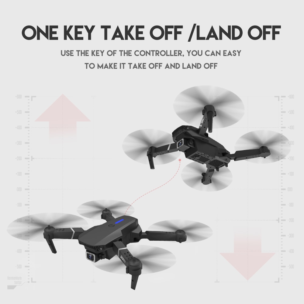 New 2023 E88Pro RC Drone 4K Professinal With 1080P Wide Angle HD Camera Foldable RC Helicopter WIFI FPV Height Hold Gift Toy - Images 13