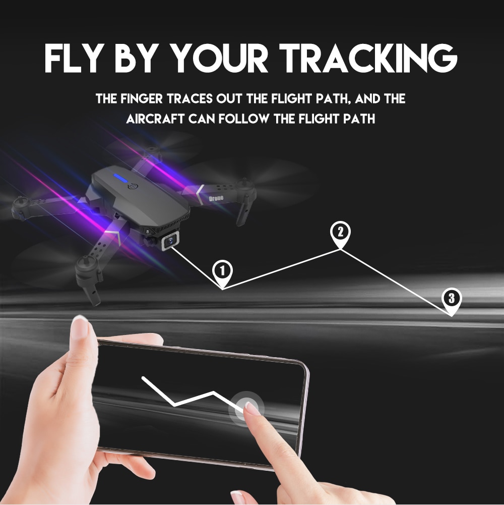 New 2023 E88Pro RC Drone 4K Professinal With 1080P Wide Angle HD Camera Foldable RC Helicopter WIFI FPV Height Hold Gift Toy - Images 12