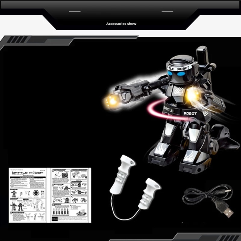 New Battle Fighting RC Robot Toy Boys Remote Control Body Sense Control Smart Robot Intelligent Electric Toys For Children Gifts - Ảnh 6