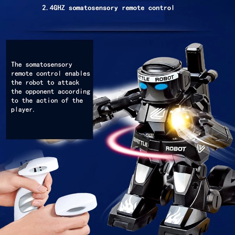New Battle Fighting RC Robot Toy Boys Remote Control Body Sense Control Smart Robot Intelligent Electric Toys For Children Gifts - Ảnh 4