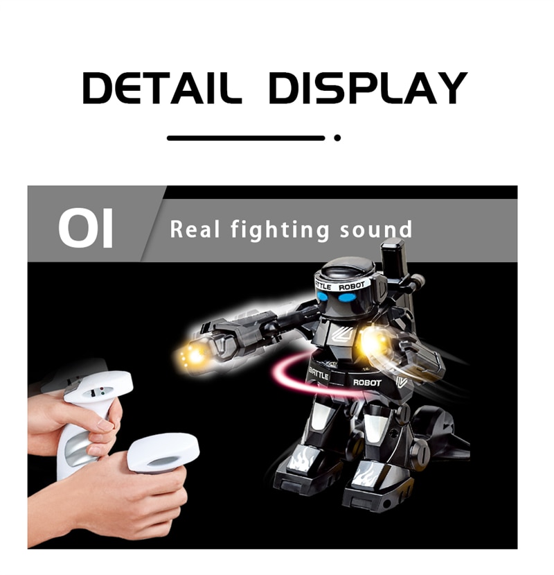 New Battle Fighting RC Robot Toy Boys Remote Control Body Sense Control Smart Robot Intelligent Electric Toys For Children Gifts - Ảnh 8