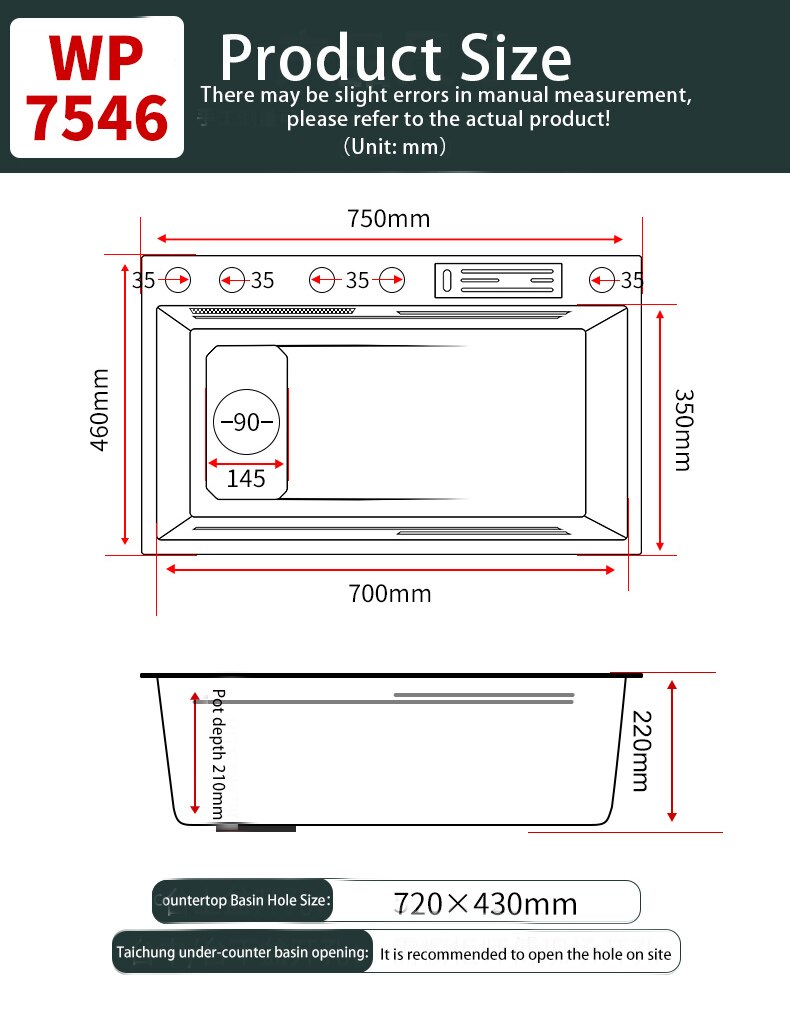 Nhà Bếp Bằng Thép Không Gỉ 304 Thác Tản Màn Hình Hiển Thị Kỹ Thuật Số Lớn Đơn Chậu Rửa Chén Đa Năng Cảm Ứng Thác Nước - Ảnh 4