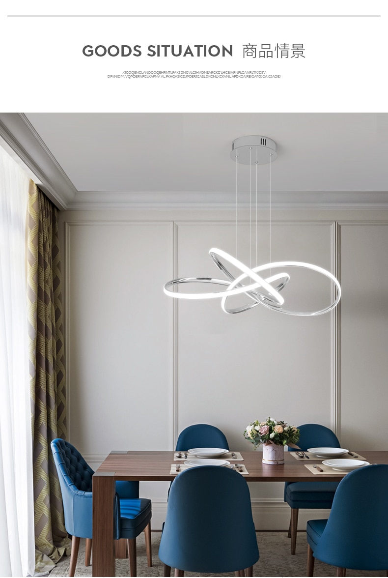 Nordic Minimalist Pendant lights Living Room Geometric Line Lamp Simple Modern Luxury Bedroom Dining Room Chandelier Illuminator - Images 39