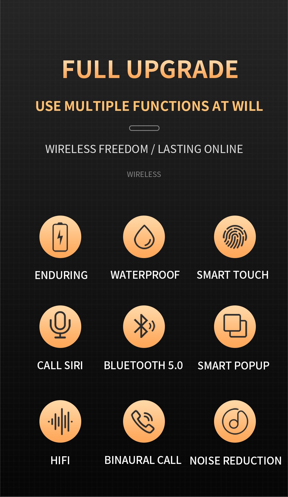 Original Air Pro 6 TWS Wireless Bluetooth Earphones Mini Pods Earbuds Earpod Headset For Xiaomi Android Apple iPhone Headphones - Images 2