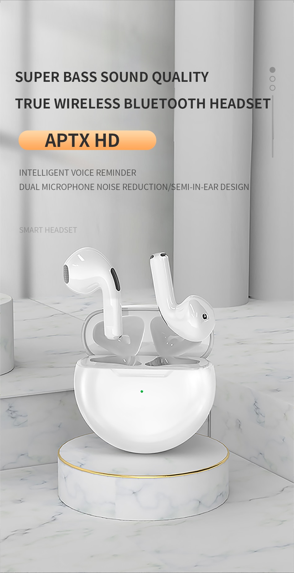 Original Air Pro 6 TWS Wireless Bluetooth Earphones Mini Pods Earbuds Earpod Headset For Xiaomi Android Apple iPhone Headphones - Images 1