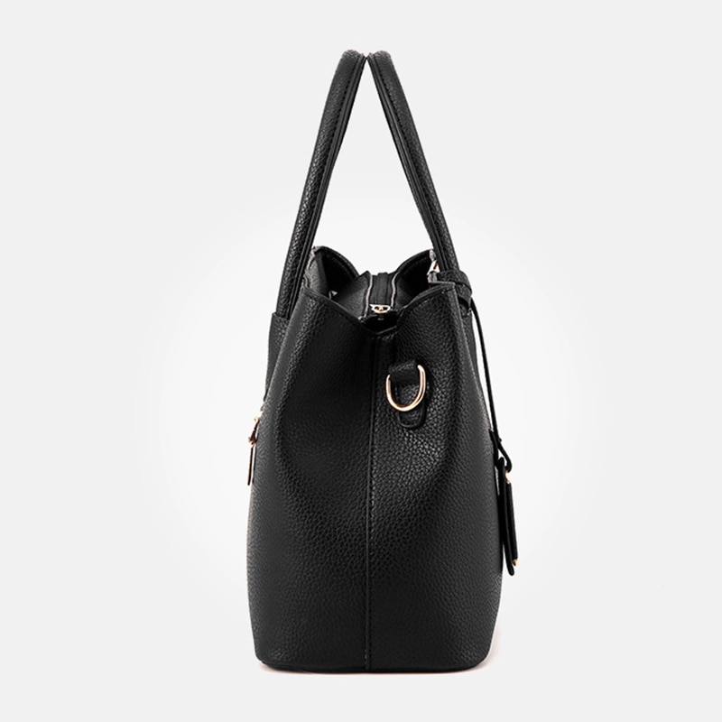 Phụ Nữ Da PU Túi Xách Nữ Lớn Túi Tote Nữ Vuông Đeo Vai Bolsas Mi Sắc Thời Trang Mới Túi Đeo Chéo