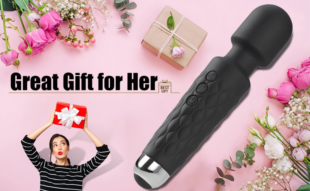 Mạnh Mẽ Cầm Tay Clit Âm Vật Kích Thích Người Lớn Cá Nhân Silicone Đồ Chơi Tình Dục Magic Av Cây Đũa Phép Máy Massage Rung Dành Cho Nữ Nữ - Ảnh 2
