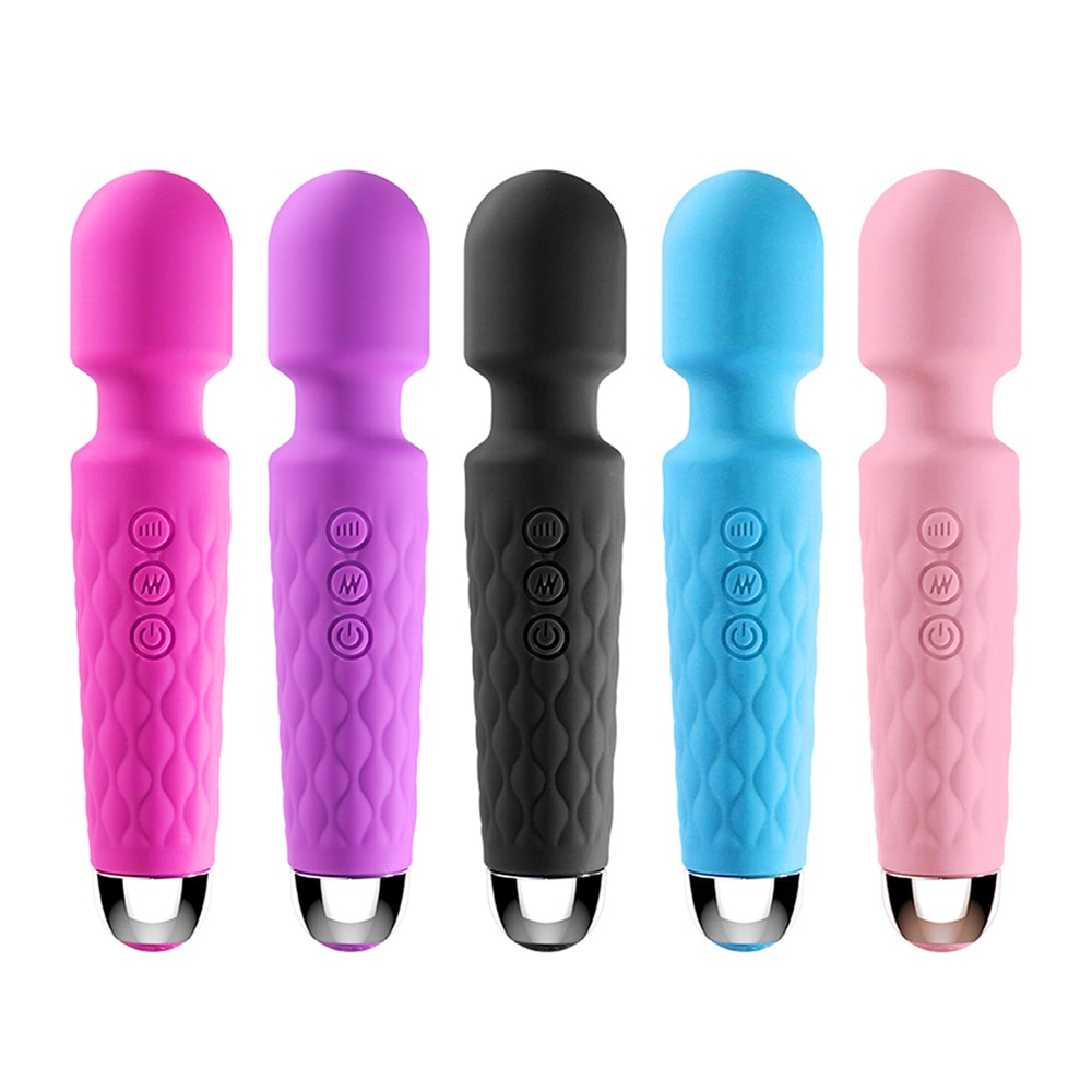 Mạnh Mẽ Cầm Tay Clit Âm Vật Kích Thích Người Lớn Cá Nhân Silicone Đồ Chơi Tình Dục Magic Av Cây Đũa Phép Máy Massage Rung Dành Cho Nữ Nữ - Ảnh 3