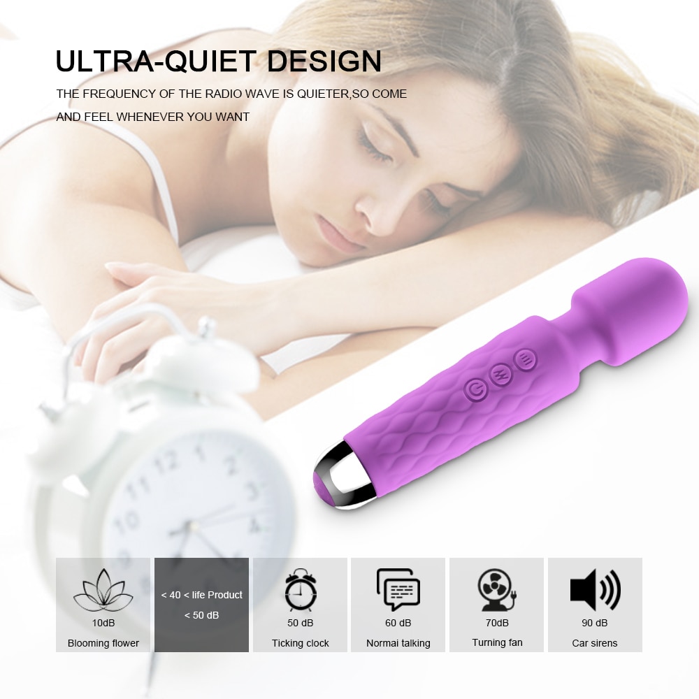 Mạnh Mẽ Cầm Tay Clit Âm Vật Kích Thích Người Lớn Cá Nhân Silicone Đồ Chơi Tình Dục Magic Av Cây Đũa Phép Máy Massage Rung Dành Cho Nữ Nữ - Ảnh 9