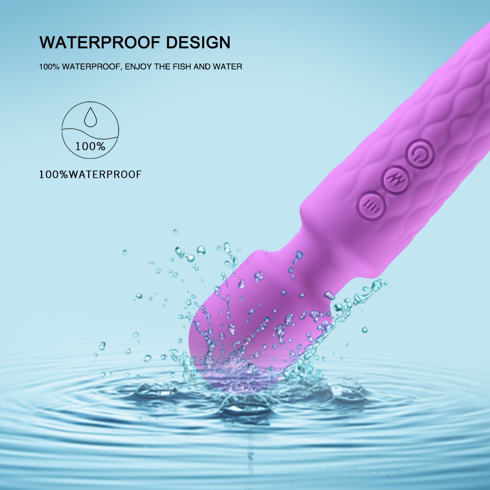 Mạnh Mẽ Cầm Tay Clit Âm Vật Kích Thích Người Lớn Cá Nhân Silicone Đồ Chơi Tình Dục Magic Av Cây Đũa Phép Máy Massage Rung Dành Cho Nữ Nữ - Ảnh 11