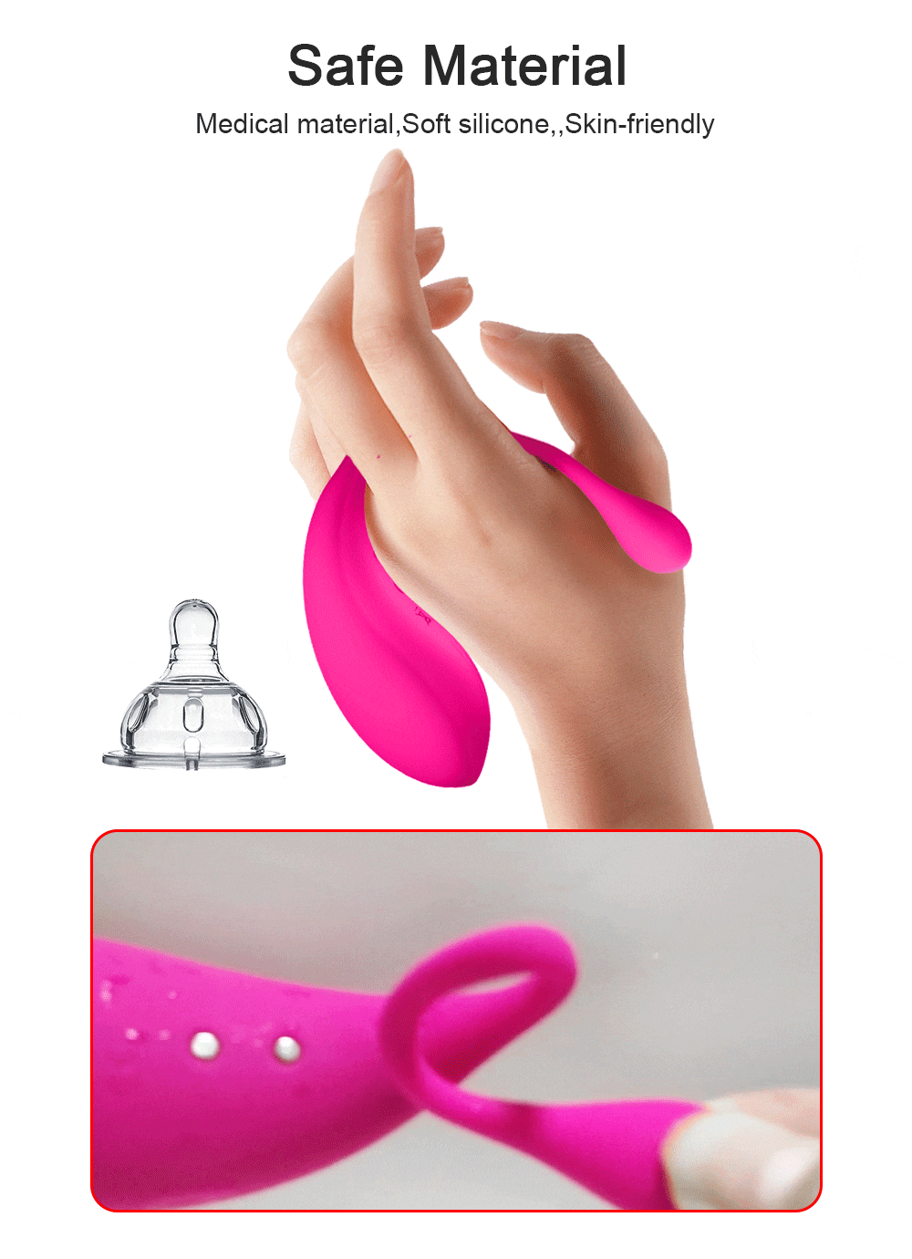 Điều Khiển Từ Xa Máy Rung Không Dây Rung Sạc USB Quần Lót Rung Bóng Điểm G Kích Thích Đồ Chơi Tình Dục Người Lớn Âm Vật - Ảnh 3