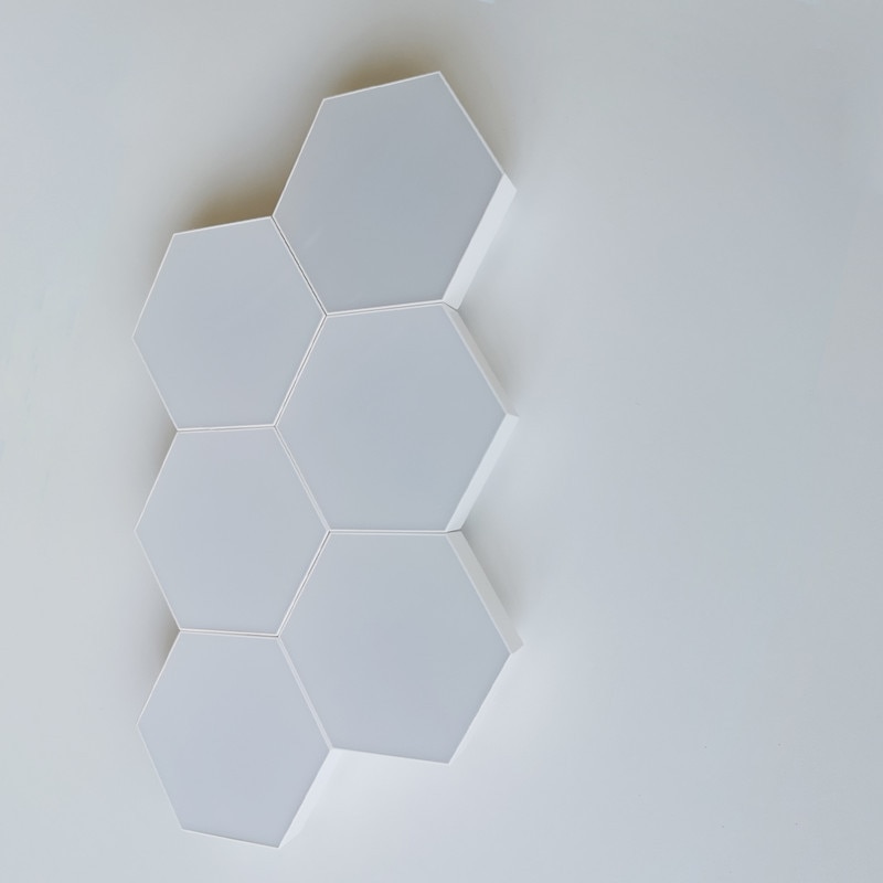 RGBIC Modern LED Wall Lamp With Smart APP Voice Control DIY Hexagonal Honeycomb Lights LED light For Computer Game Room Decor - Images 13