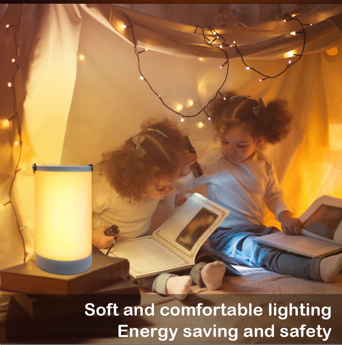Sáng Tạo Sạc USB Đèn Ngủ LED RGB + Trắng Bầu Không Khí Trang Trí Để Bàn Phòng Ngủ Đầu Giường Neon Đèn Cắm Trại Di Động đèn - Ảnh 9
