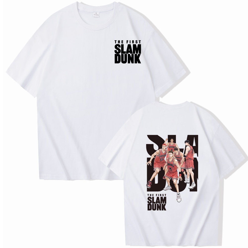 Slam Dunk 일본 애니메이션 첫 번째 T 셔츠 여성 남성 Unisex Streetwear Anime Shirt 인쇄 된 T 셔츠 탑스 - imaget 7