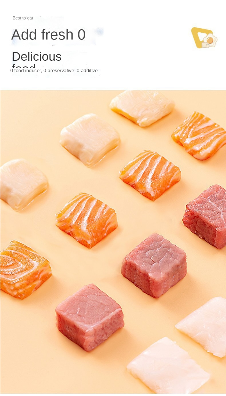 Đồ ăn vặt, hột gà đông khô, ức gà cưng, trứng cút, cá vàng, thức ăn khô cho mèo con, chó con và mèo - Ảnh 6