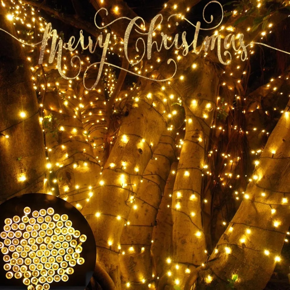 Solar String Light Fairy Garden Waterproof Outdoor Lamp 5/712/22M 6V Garland For Christmas Xmas Holiday Party Home Decoration