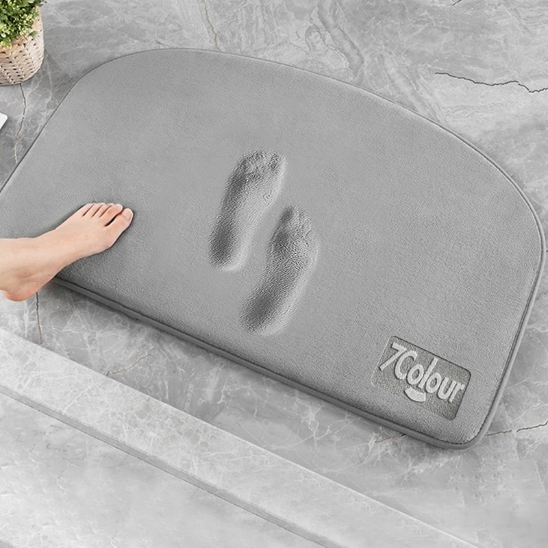 Super Absorbent Bath Mat Memory Foam Carpet Non-slip Bathroom Rug Bathtub Side Floor Rugs Shower Room Doormat Toilet Footpad - imaget 5