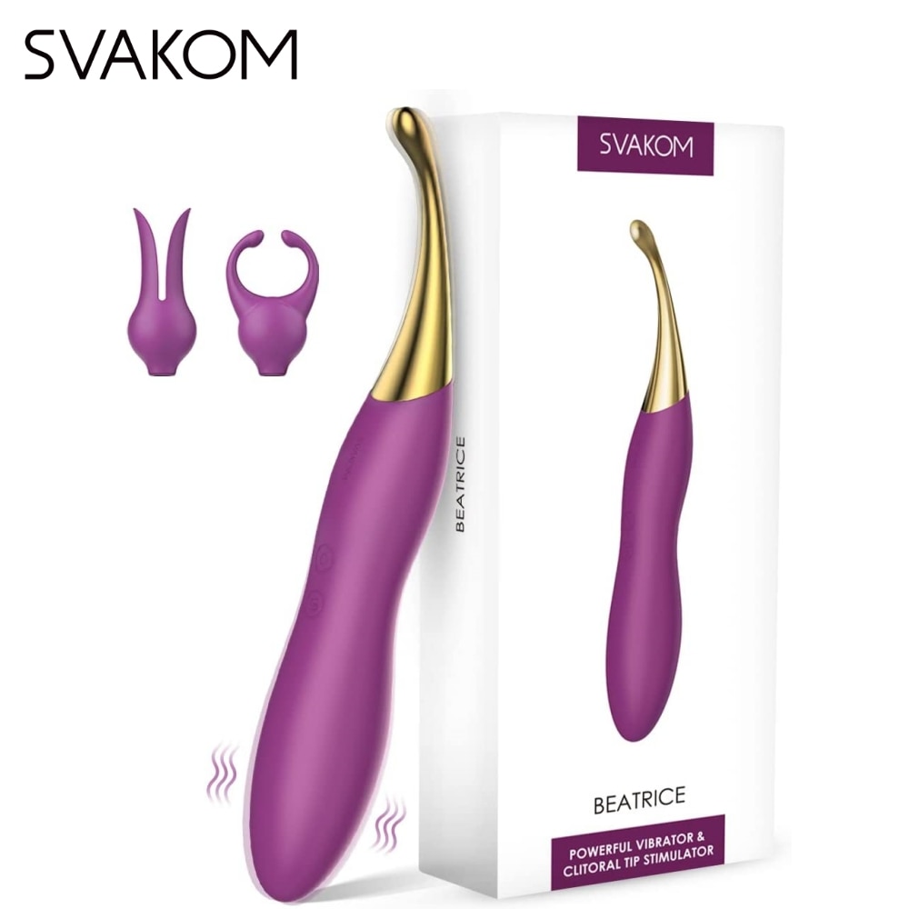 SVAKOM BEATRICE Clit Vibrators Female Squirting Clit G-Spot  Nipple 4 in 1 Dildo Clitoral Vibrator Sex Toys for Women Adult Toy