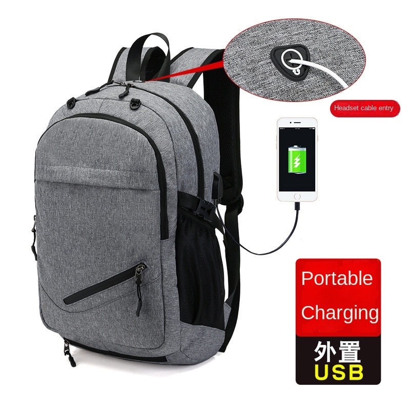 Túi Bóng Rổ Ba Lô Nam Sạc USB Ba Lô Thông Minh Chống Nước 15.6 Inch Máy Tính Sinh Viên Đi Học