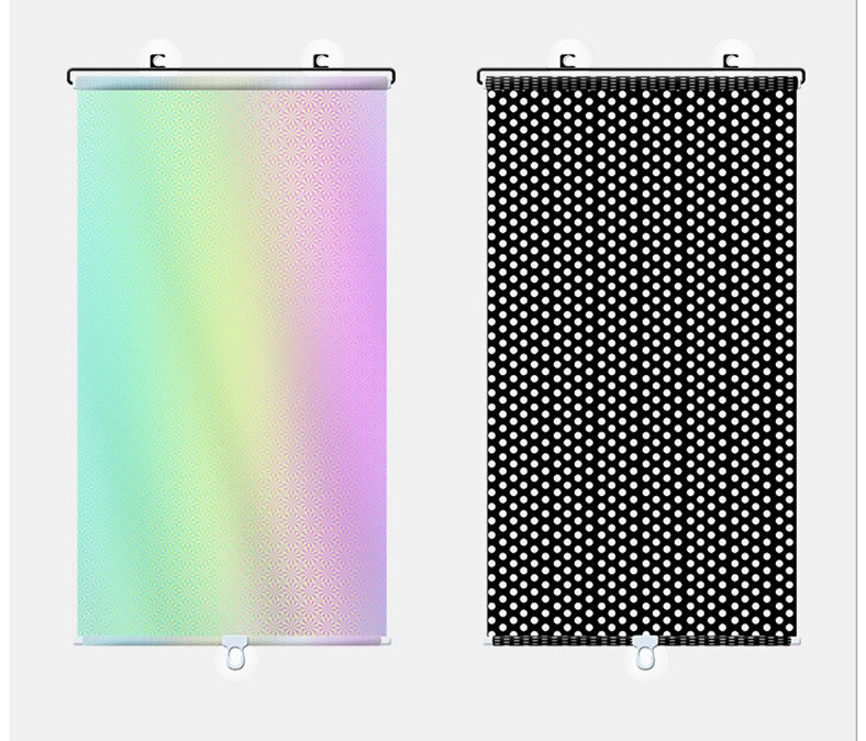 Universal Roller Blinds Suction Cup Sunshade Blackout Curtain Car Bedroom Kitchen Office Windows Sun-shading Nail-free Sun Blind - Images 2