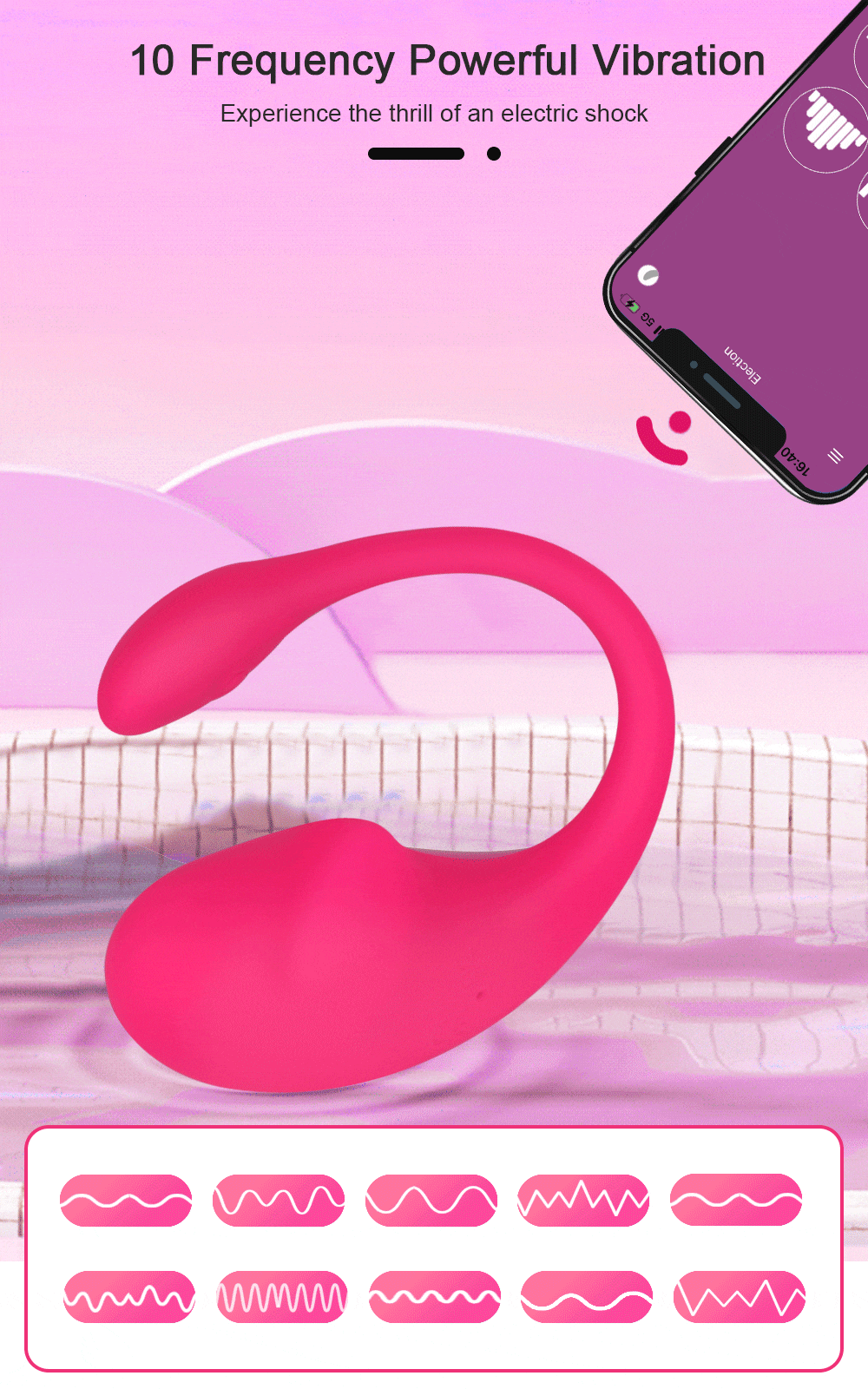 Bluetooth Không Dây Điểm G Dương Vật Giả Máy Rung Nữ Ứng Dụng Điều Khiển Từ Xa Đeo Trứng Rung Clit Quần Lót Nữ Đồ Chơi Tình Dục dành Cho Người Lớn - Ảnh 8