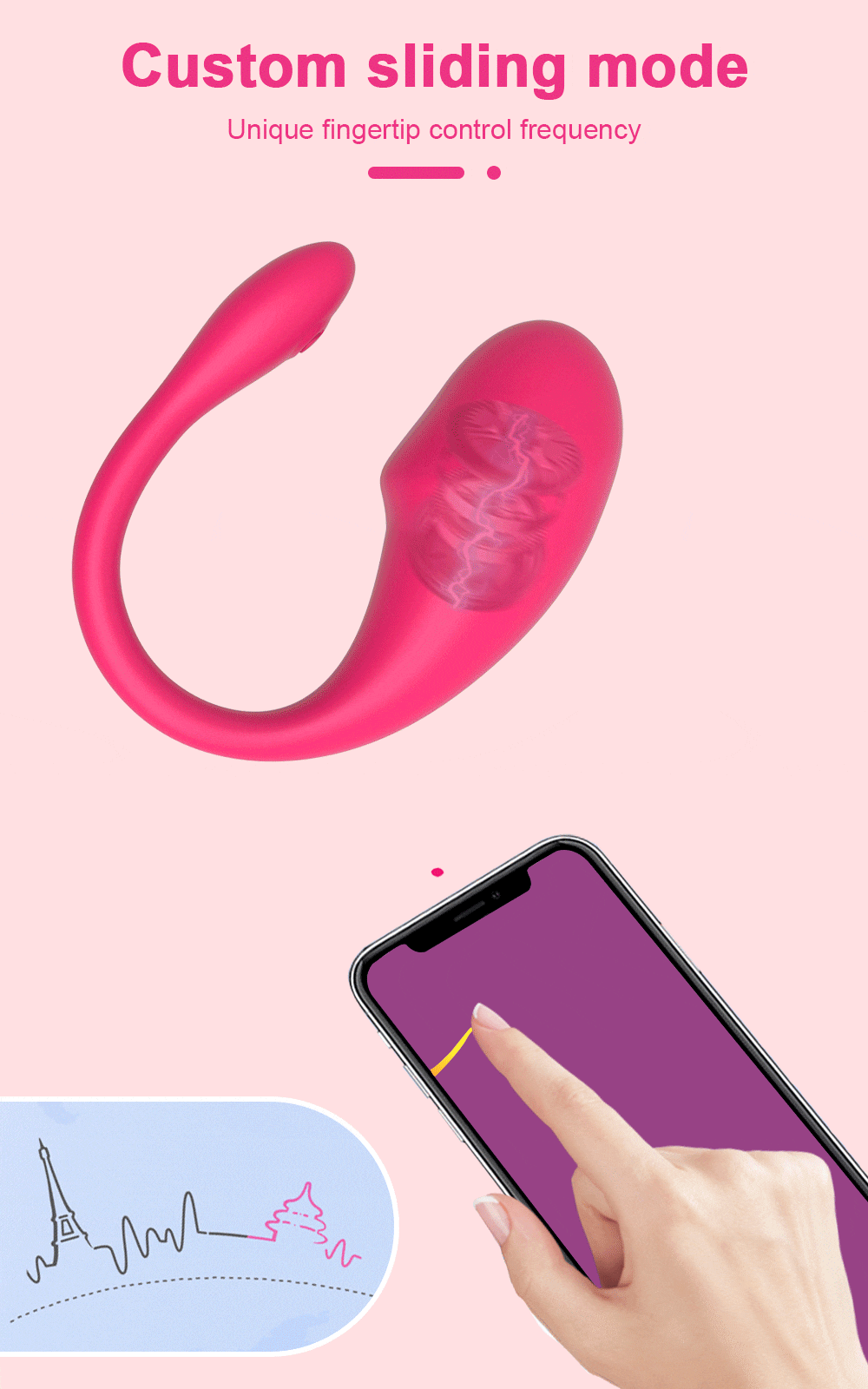 Bluetooth Không Dây Điểm G Dương Vật Giả Máy Rung Nữ Ứng Dụng Điều Khiển Từ Xa Đeo Trứng Rung Clit Quần Lót Nữ Đồ Chơi Tình Dục dành Cho Người Lớn - Ảnh 3