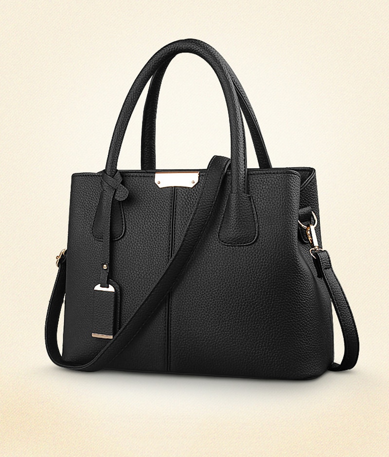 Phụ Nữ Da PU Túi Xách Nữ Lớn Túi Tote Nữ Vuông Đeo Vai Bolsas Mi Sắc Thời Trang Mới Túi Đeo Chéo - Ảnh 9