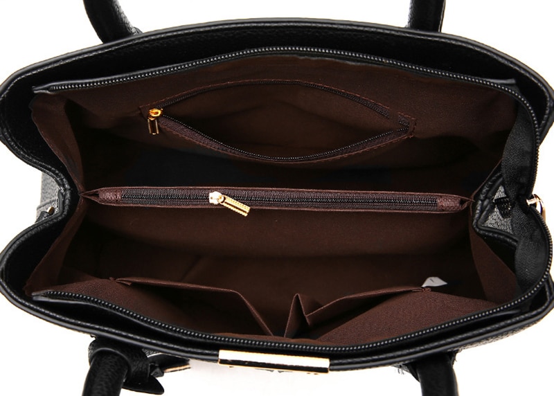 Phụ Nữ Da PU Túi Xách Nữ Lớn Túi Tote Nữ Vuông Đeo Vai Bolsas Mi Sắc Thời Trang Mới Túi Đeo Chéo - Ảnh 33