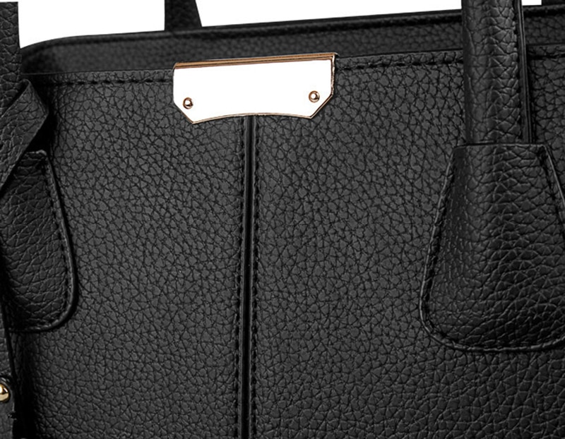Phụ Nữ Da PU Túi Xách Nữ Lớn Túi Tote Nữ Vuông Đeo Vai Bolsas Mi Sắc Thời Trang Mới Túi Đeo Chéo - Ảnh 21