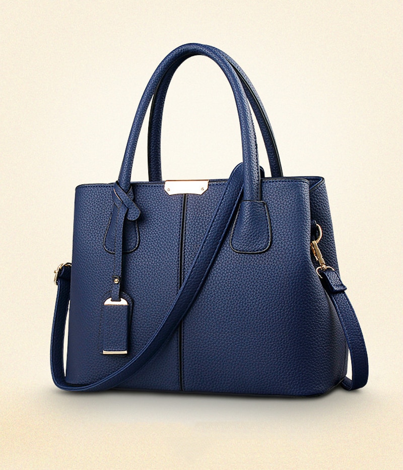 Phụ Nữ Da PU Túi Xách Nữ Lớn Túi Tote Nữ Vuông Đeo Vai Bolsas Mi Sắc Thời Trang Mới Túi Đeo Chéo - Ảnh 10