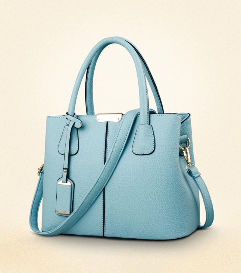 Phụ Nữ Da PU Túi Xách Nữ Lớn Túi Tote Nữ Vuông Đeo Vai Bolsas Mi Sắc Thời Trang Mới Túi Đeo Chéo - Ảnh 14