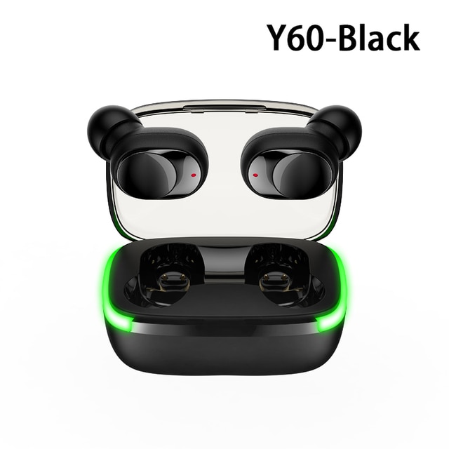 Y60 Fone 블루투스 이어폰 5.1 LED 디스플레이가 있는 TWS 무선 헤드폰 스테레오 헤드셋 터치 컨트롤 이어버드 소음 감소 - imaget 7