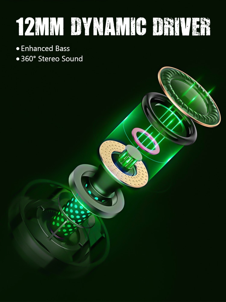 Zime Winner Gaming Earbuds 65ms Low Latency TWS Bluetooth Earphone with Mic Bass Audio Sound Positioning PUBG Wireless Headset