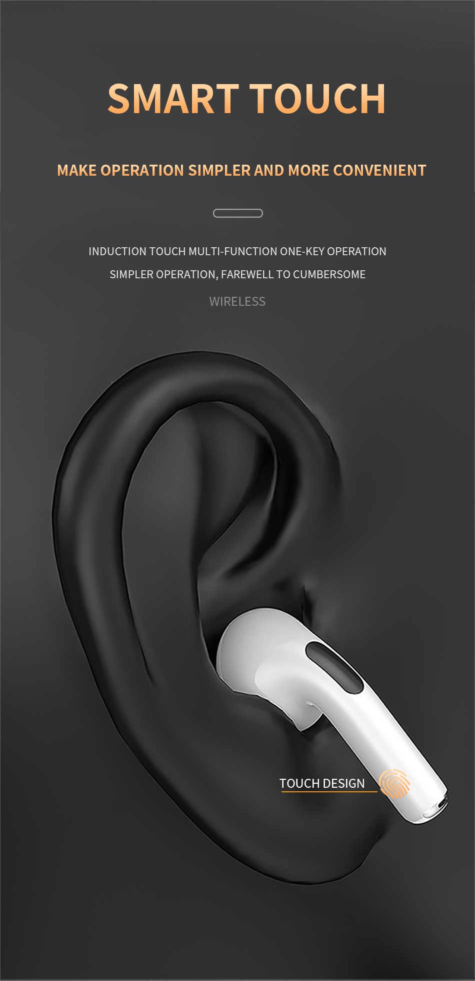 기존 Air Pro 6 TWS 무선 블루투스 이어폰 Xiaomi Android Apple iPhone 헤드폰 용 미니 포드 이어 버드 Earpod 헤드셋 - imaget 7