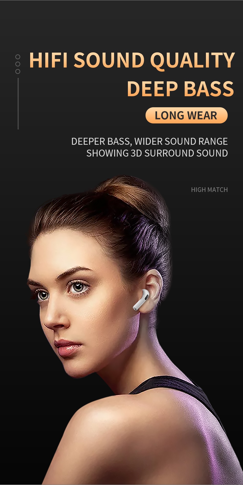 기존 Air Pro 6 TWS 무선 블루투스 이어폰 Xiaomi Android Apple iPhone 헤드폰 용 미니 포드 이어 버드 Earpod 헤드셋 - imaget 5