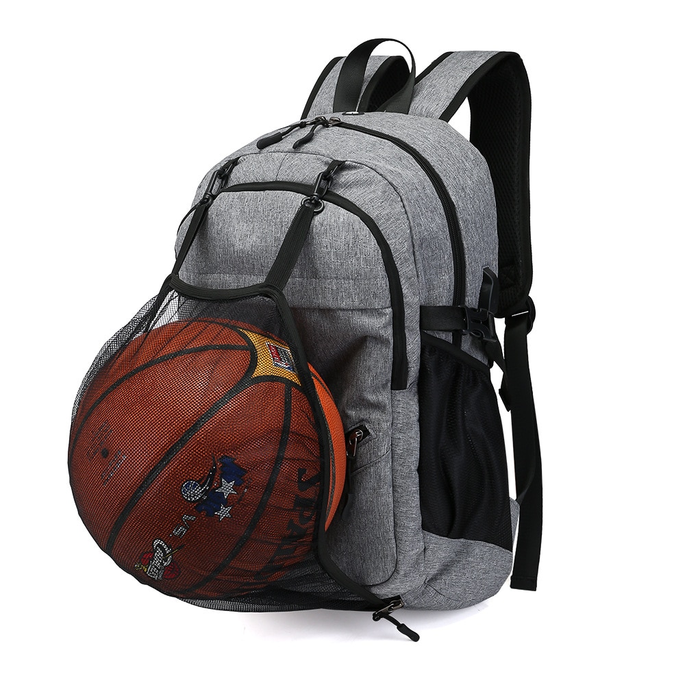 농구 가방 남자 배낭 USB 충전 스마트 배낭 방수 15.6 인치 컴퓨터 학생 Schoolbag