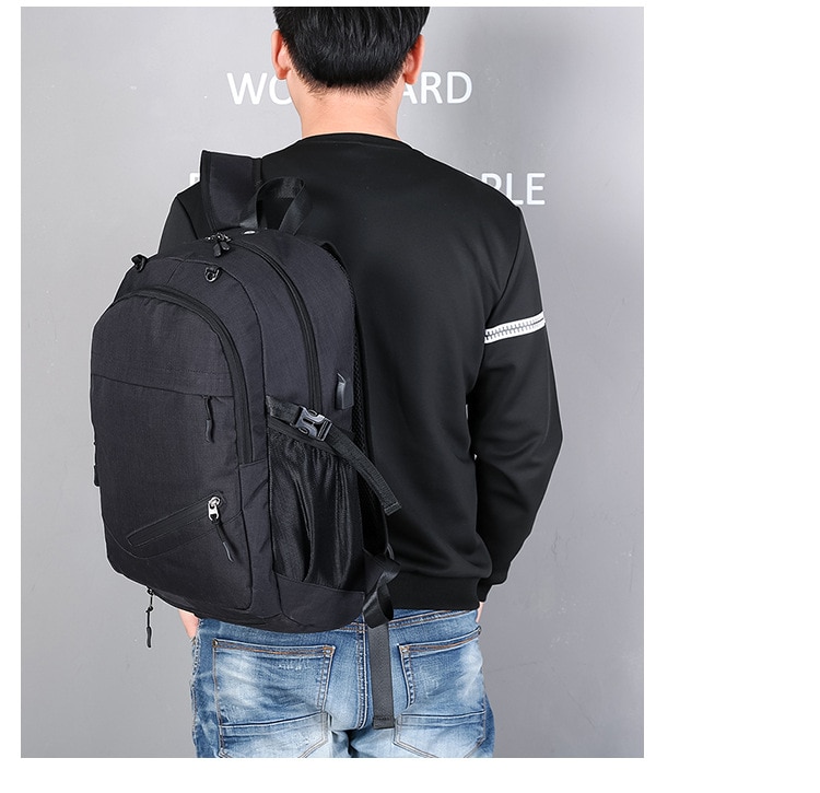 농구 가방 남자 배낭 USB 충전 스마트 배낭 방수 15.6 인치 컴퓨터 학생 Schoolbag - imaget 9