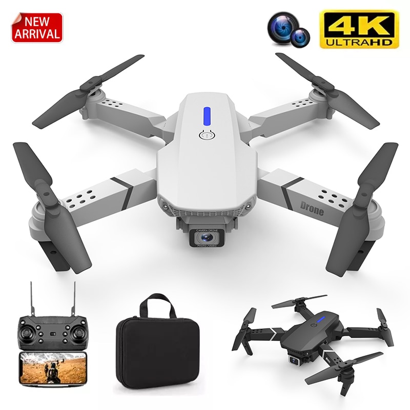 새로운 2023 E88Pro RC 드론 4K Professinal 1080P 광각 HD 카메라 Foldable RC 헬리콥터 WIFI FPV 높이 보류 선물 장난감