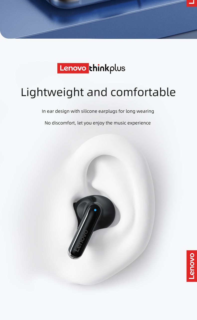 새로운 원본 lenovo xt88 tws 무선 이어폰 블루투스 5.3 듀얼 스테레오 소음 감소 저음 터치 컨트롤 긴 대기 헤드셋 - imaget 15 새로운 원본 lenovo xt88 tws 무선 이어폰 블루투스 5.3 듀얼 스테레오 소음 감소 저음 터치 컨트롤 긴 대기 헤드셋 - imaget 15