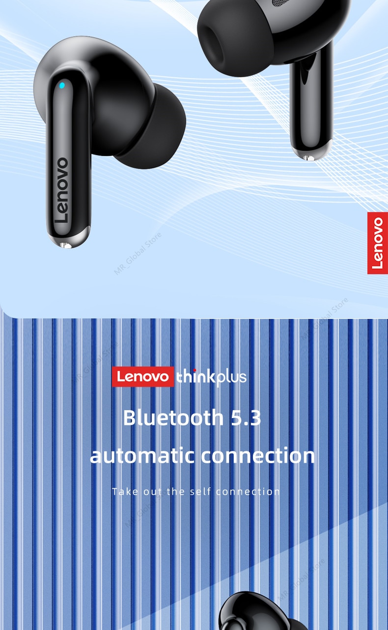 새로운 원본 lenovo xt88 tws 무선 이어폰 블루투스 5.3 듀얼 스테레오 소음 감소 저음 터치 컨트롤 긴 대기 헤드셋 - imaget 10 새로운 원본 lenovo xt88 tws 무선 이어폰 블루투스 5.3 듀얼 스테레오 소음 감소 저음 터치 컨트롤 긴 대기 헤드셋 - imaget 10